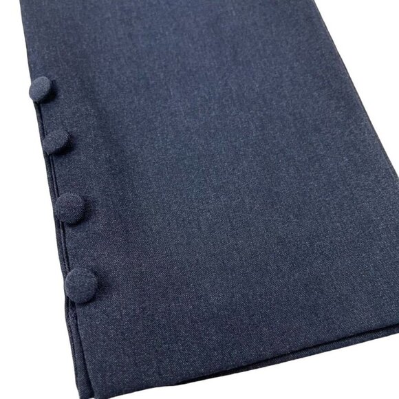 NEW Chico's SIZE 0 (US 4) Brigitte So Slimming Navy Slim Leg Button-Ankle Pants - Picture 5 of 8